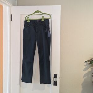 NYDJ Women's Dark Gray Straight Leg Jeans Size 8p